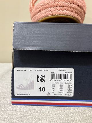Sandali Tommy Hilfiger Rosa Tg 40