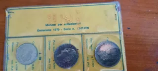 Lotto monete divisionali 1970 - 500 Lire in argent