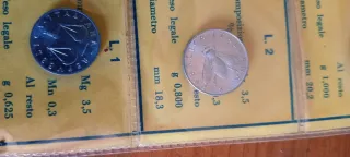 Lotto monete divisionali 1970 - 500 Lire in argent