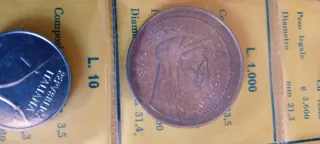 Lotto monete divisionali 1970 - 500 Lire in argent