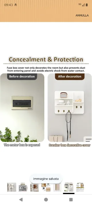 Copri Scatola Fusibili Decorativo Parete