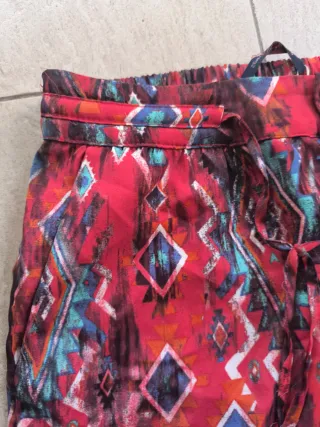 Pantalones Harem Talla S Estampado Étnico