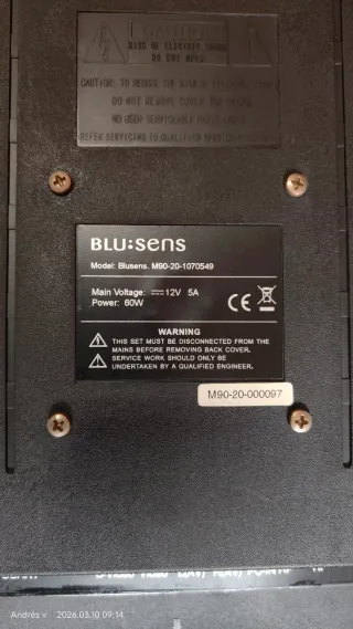 Monitor TV BLU:SENS Negro