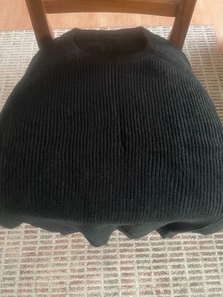 Jersey negro de punto unisex