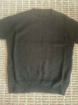 Jersey negro de punto unisex