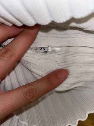 Camiseta canalé escotada XS