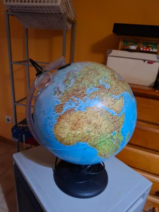 Lámpara Globo Terráqueo Iluminado