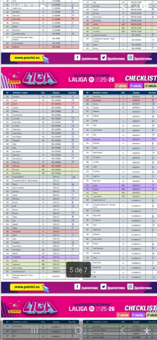 Cromos Panini La Liga 2025-26