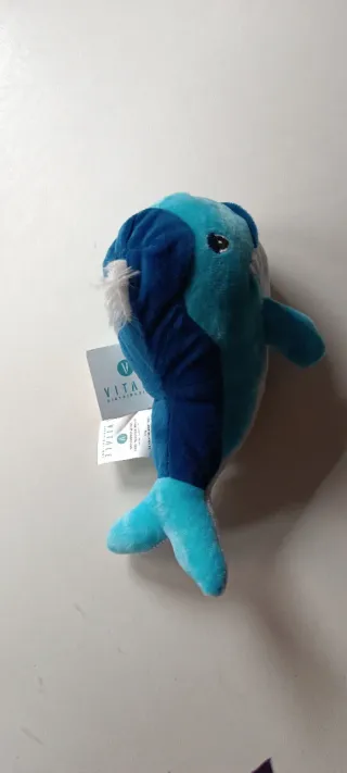 Peluche pesciolino azzurro