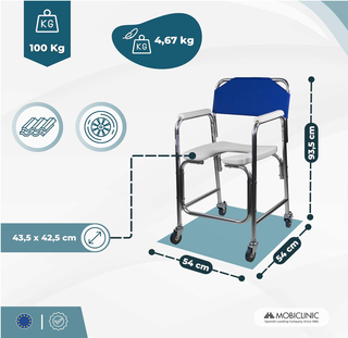 Silla WC con ruedas Mobiclinic Manzanares