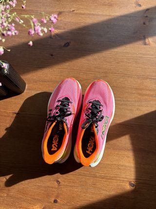 Hoka Mach X3 Mujer Rosa/Amarillo