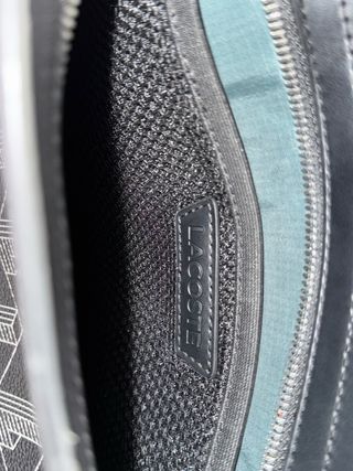 Cartera de mano Lacoste Negra y Gris