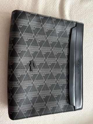 Cartera de mano Lacoste Negra y Gris
