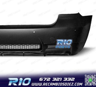PARAGOLPES TRASERO BMW E90 LOOK M3 PDC SALIDA DOBLE IZQ