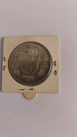 5 Francos Suizos Plata 1922