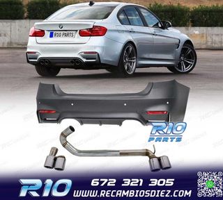 PARAGOLPES TRASERO BMW F30 LOOK M3 + KIT ESCAPE