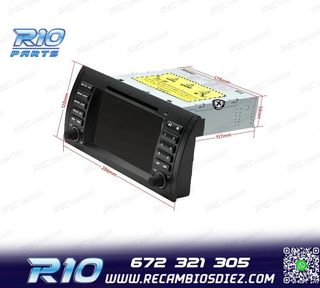 RADIO GPS ANDROID 12 QUAD CORE BMW X5 E53 99-06