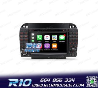 RADIO GPS ANDROID 10 PARA MERCEDES S W220 98-05