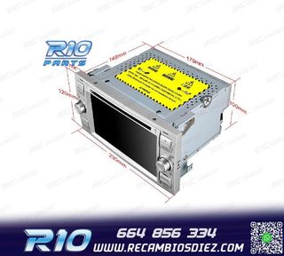 RADIO GPS ANDROID 12 PARA FORD FOCUS C-MAX FIESTA GALAXY KUG