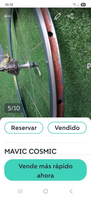 Rueda Mavic Cosmic Carrito Bicicleta