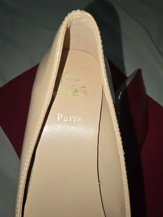 Manoletinas Christian Louboutin Beige