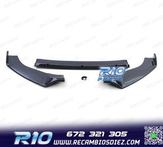 SPOILER LIP FRONTAL VOLKSWAGEN VW GOLF 7 7.5 GTI NEGRO BRILL