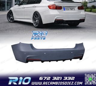 PARAGOLPES TRASERO BMW F30 LOOK M PERFORMANCE PDC DOBLE SALI