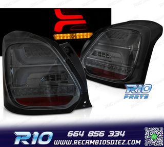 PILOTOS PARA SUZUKI SWIFT 17- LED BAR DINAMICOS NEGRO AHUMAD