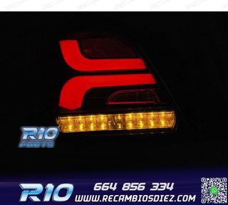 PILOTOS PARA SUZUKI SWIFT 17- LED BAR DINAMICOS NEGRO AHUMAD