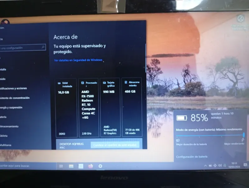 Lenovo Z50 Portátil Ordenador Negro