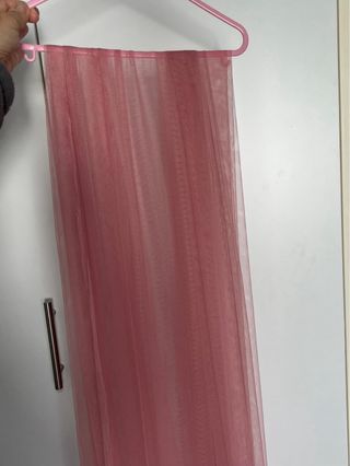 Cancán vestido comunión y tul rosa empolvado