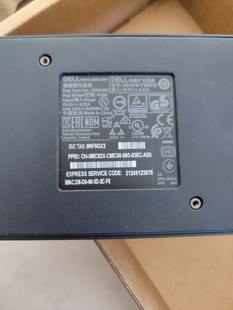 Docking station Dell WD19TB afbeelding 5