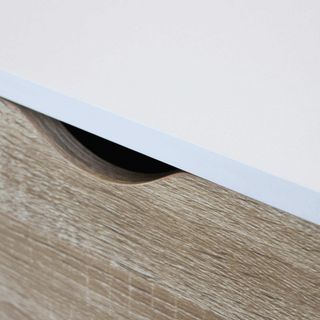 Mobile 2 ante 3 Cassetti Bianco Moderno 147 cm