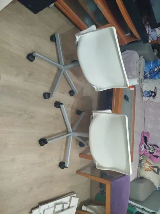 Silla escritorio Ikea giratoria blanca