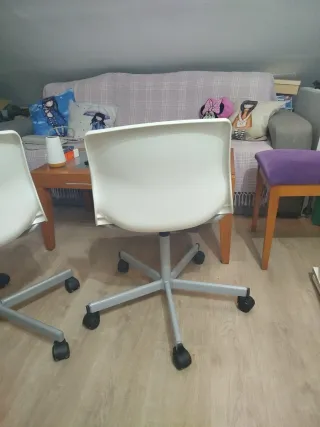 Silla escritorio Ikea giratoria blanca
