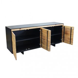 Madia 4 Ante Pino Riciclato 180cm Stile Moderno