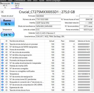 Disco Duro SSD Crucial MX300 275GB