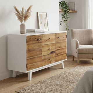 Madia 2 Ante in Legno 142x45x83cm Design Moderno