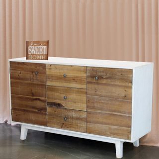 Madia 2 Ante in Legno 142x45x83cm Design Moderno