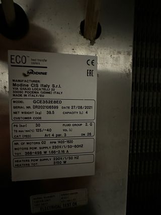 Cámara de ultracongelado y evaporadores