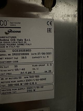 Cámara de ultracongelado y evaporadores