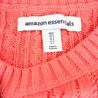 Amazon Essentials Pullover Largo Coral Talla S