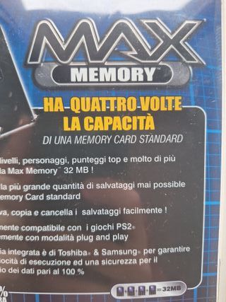 Max Memory 32MB PS2/PS1 Memory Card