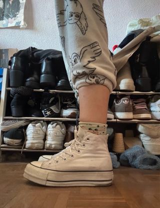 Converse All Star 37 Plataforma Blancas