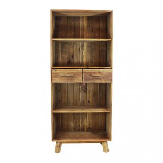 Libreria Pino Riciclato 80x40x190cm Legno Massello
