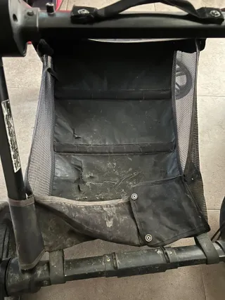 Trío cochecito bebé rojo