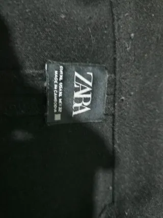 Abrigo Zara Negro