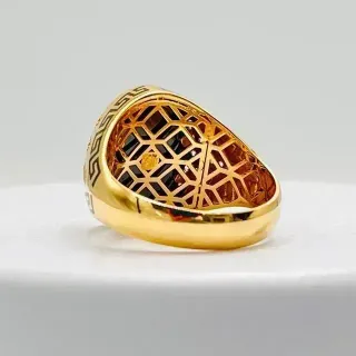 Anillo Versace Medusa Oro Negro