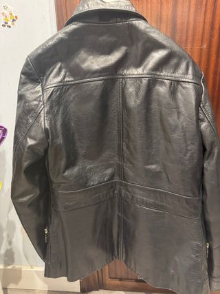 Chaqueta de cuero URBAN negra