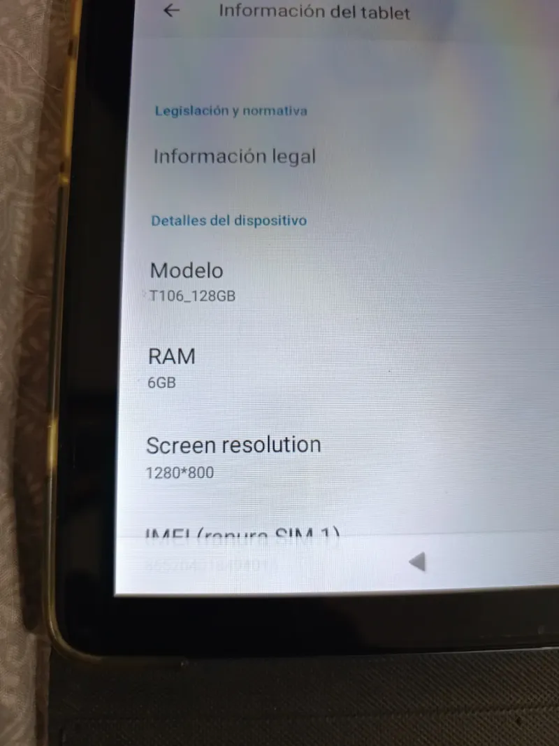 Tablet Cubo 6GB RAM 128GB Negro/Dorado afbeelding 4